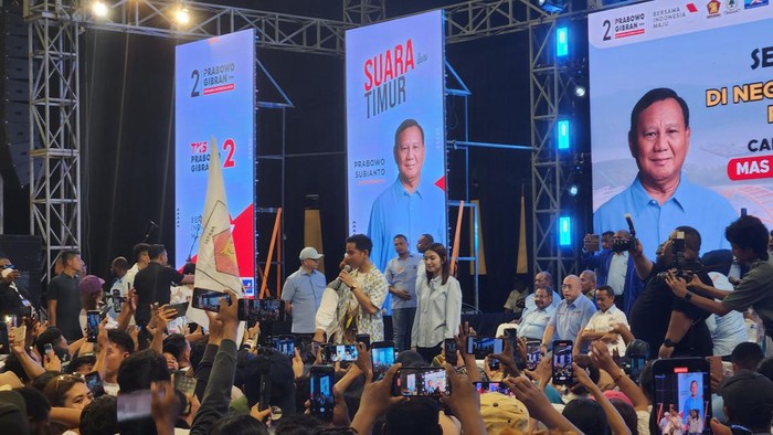 Gibran saat berkampanye di Papua (Adrial/detikcom)