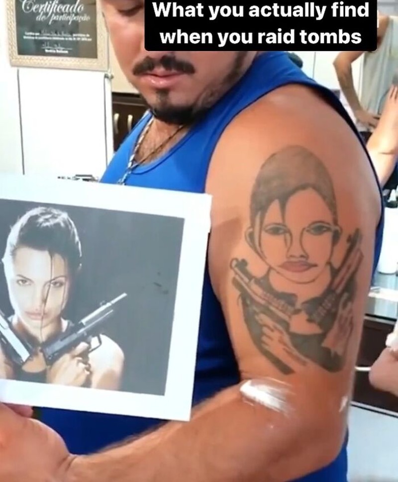 Kocak! Niat Mau Keren Malah Amburadul Gambar Tato-nya