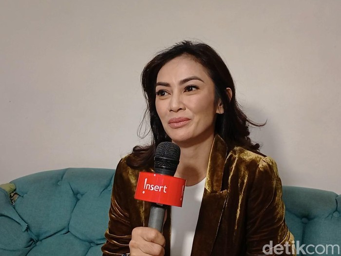 masayu anastasia saat ditemui di kawasan Jakarta.