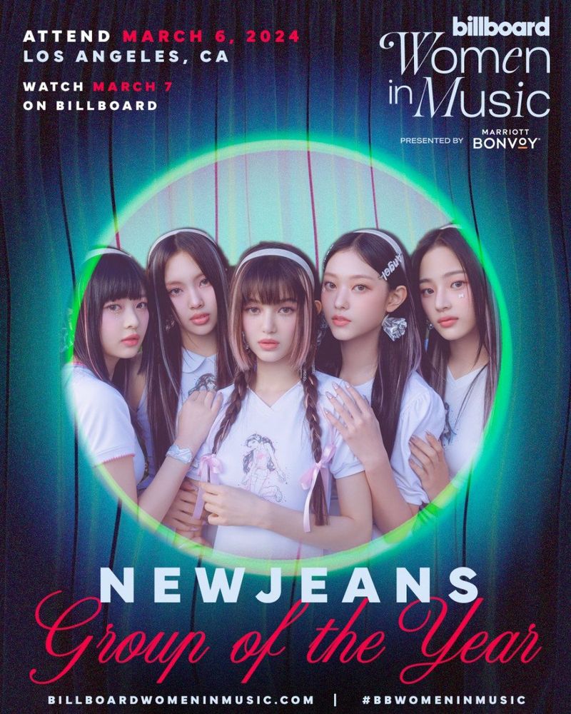 NewJeans Jadi Group of the Year di Billboard Women in Music Awards