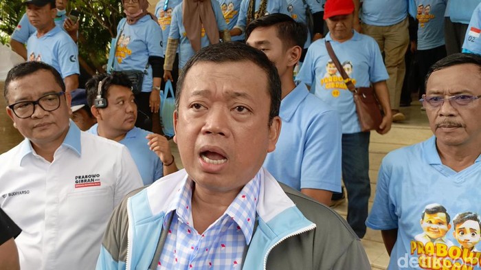 Nusron Wahid saat menghadiri acara dukungan Purnawirawan Polri untuk Prabowo-Gibran di Hotel Patra Semarang, Jumat (26/1/2024).