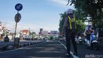 Pemotor dari Arah Sidoarjo Dilarang Melintas Jembatan Mayangkara Surabaya