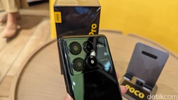 Poco X6 Pro 5G dilengkapi tiga kamera belakang dengan kamera utama 64 MP. Foto: Virgina Maulita Putri/detikINET