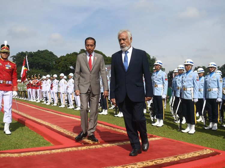 Momen Jokowi Terima Kunjungan PM Timor Leste di Istana Bogor