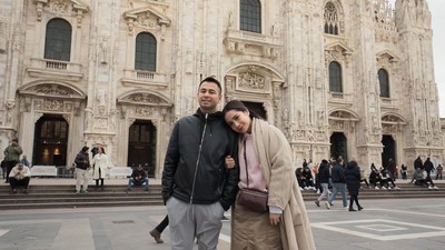 8 Foto Raffi Ahmad & Nagita Liburan Berdua ke Italia, Bertemu Legenda Dunia