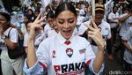 Momen Relawan Praka Dukung Prabowo-Gibran