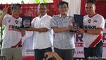 Momen Relawan Praka Dukung Prabowo-Gibran