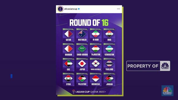 Timnas Indonesia akhirnya mengukir sejarah baru dengan lolos ke babak 16 besar Piala Asia 2023 untuk pertama kalinya. Indonesia lolos berkat peringkat tiga terbaik.Kepastian itu didapat Indonesia pada Kamis malam (25/1). Tim asuhan Shin Tae-yong lolos usai laga Kirgistan vs Oman di Grup F berakhir imbang 1-1.Hasil itu membantu Indonesia bertahan di posisi 4 klasemen tim peringkat tiga terbaik Piala Asia 2023 dengan 3 poin.