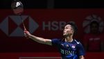 Ekspresi Ginting Tersingkir dari Semifinal Indonesia Master 2024