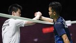 Ekspresi Ginting Tersingkir dari Semifinal Indonesia Master 2024