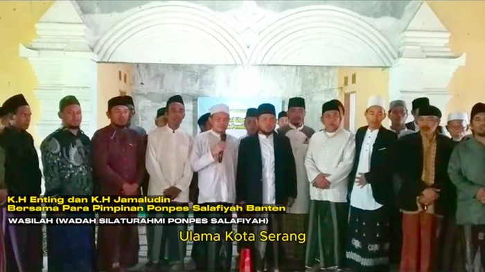 Forum Silaturrahim Pondok Pesantren (FSPP) Kota Serang, Banten mendeklarasikan dukungan kepada Prabowo-Gibran. Mereka juga mendukung Pemilu 2024 berjalan damai. (dok Ist)