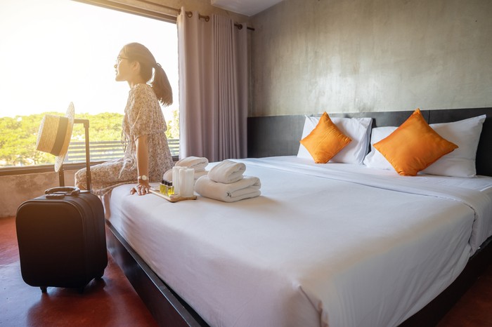 Ilustrasi kamar hotel