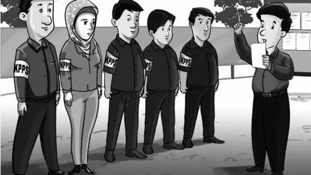Ilustrasi KPPS Pemilu 2024.