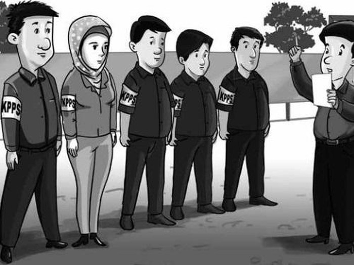 Ilustrasi KPPS Pemilu 2024.