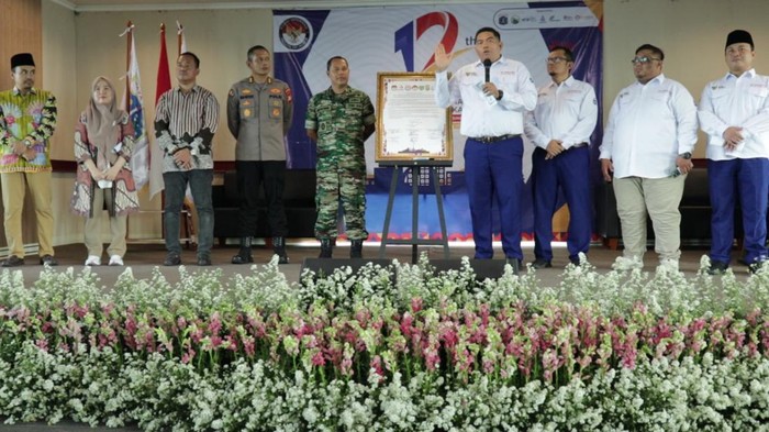 Komisi Informasi Provinsi DKI Jakarta memperingati Hari Ulang Tahun (HUT) ke-12 di Graha Mental Spiritual Jakarta, Jumat (26/1/2024).