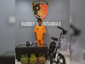 Maling Sepeda Listrik di Bangka Tengah Diciduk, Sudah Beraksi di 15 TKP