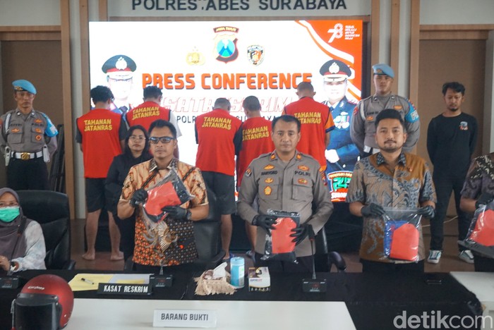 Pelaku pengeroyokan pesilat di Jalan Tunjungan Surabaya