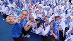 Sekjen PAN Gelar Senam Sehat untuk Konsolidasi Saksi dan Relawan