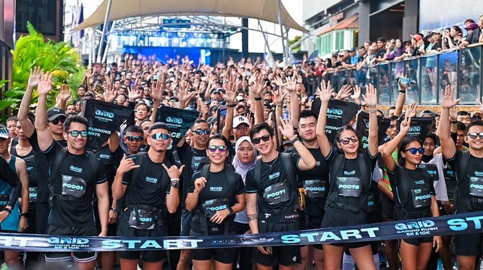 Ribuan pelari berpartisipasi dalam GRID Cardio Rush 2024 yang dilaksanakan di Kawasan Gading Serpong, Kabupaten Tangerang, Provinsi Banten