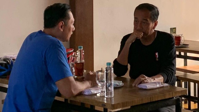 Jokowi bertemu AHY di Jogja (dok.istimewa)