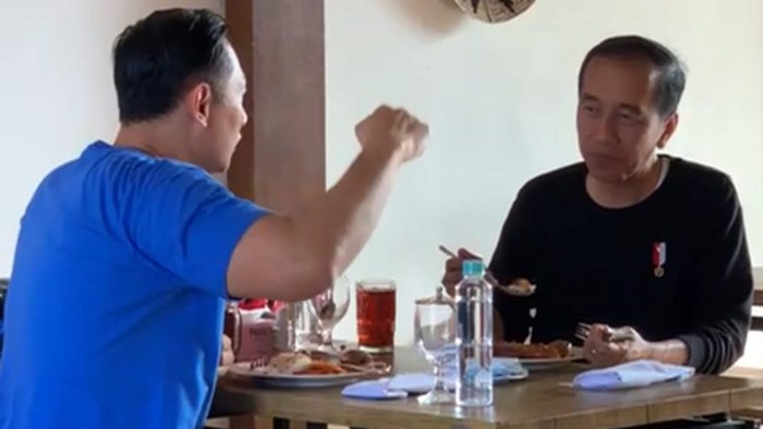 Momen pertemuan AHY dan Jokowi di Yogyakarta (dok.istimewa)