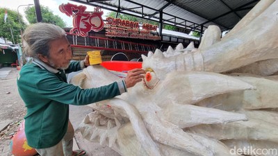 Naga Raksasa 3D Akan Hiasi Kota Surabaya Saat Imlek