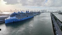 Kapal sepanjang 365 m ini rencananya akan berlayar selama 7 hari di daerah tropis. Icon of the Seas memiliki 20 dok dan dapat menampung 7.600 penumpang.