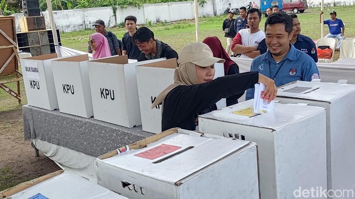 Simulasi pemungutan suara di Kabupaten Banyuwangi.