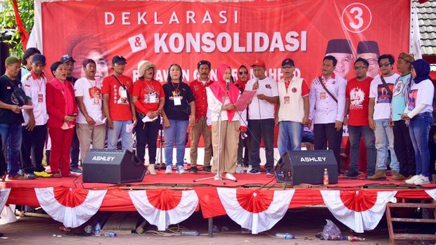 Siti Atikoh hadiri deklarasi relawan Ganjar-Mahfud di Nganjuk