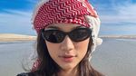 Foto: Cantiknya Azizah Salsha Bersorban di Gurun Pasir Qatar