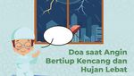 Doa saat Angin Bertiup Kencang dan Hujan Lebat