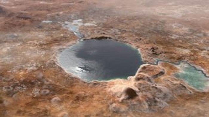 Ilustrasi Jezero Crater