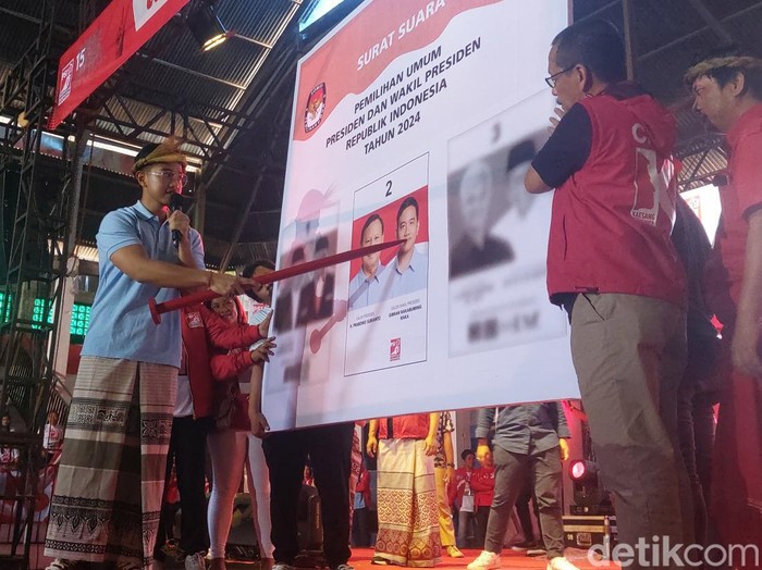 Kaesang Pangarep kampanye di Toraja Utara.