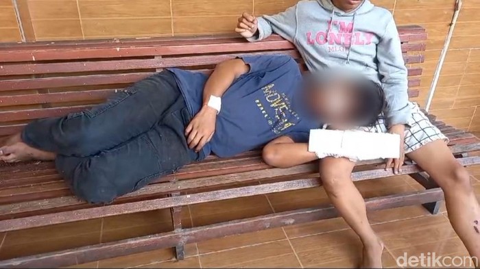 Kondisi Ammar setelah manjadi korban pembacokan