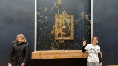Lukisan Mona Lisa Jadi Sasaran Amuk Aktivis Lingkungan