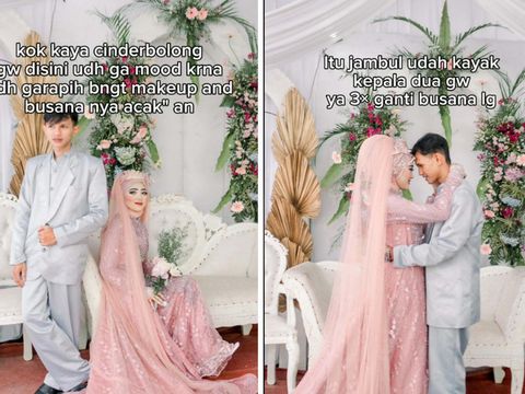 Pengantin wanita ini mengunggah hasil makeup pilihan orang tua Pengantin wanita ini mengunggah hasil makeup pilihan orang tua, mendadak viral di media sosial