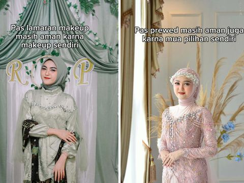 Pengantin wanita ini mengunggah hasil makeup pilihan orang tua Pengantin wanita ini mengunggah hasil makeup pilihan orang tua, mendadak viral di media sosial
