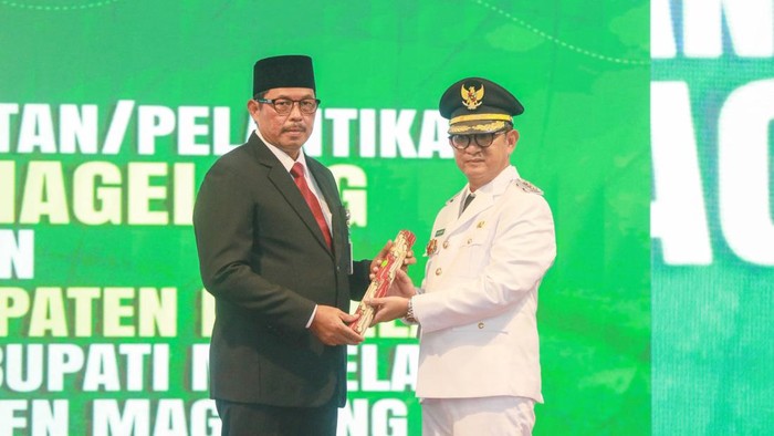 Pelantikan Pj Bupati Magelang Sepyo Achanto