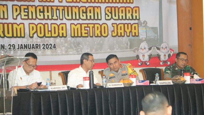 Polda Metro hingga Pemprov DKI gelar rakor bahas pengamanan pemungutan suara.