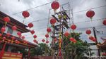 Persiapan Klenteng Eng  An Kiong Kota Malang Sambut Imlek