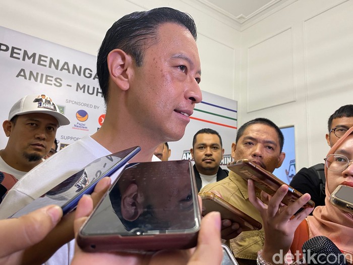 Tom Lembong, Co-Captain Timnas AMIN. (Tina Susilawati/detikcom)