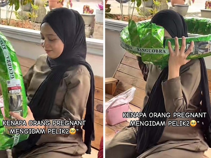 Viral ibu hamil mengidam ingin mencium aroma ban baru bikin ngakak
