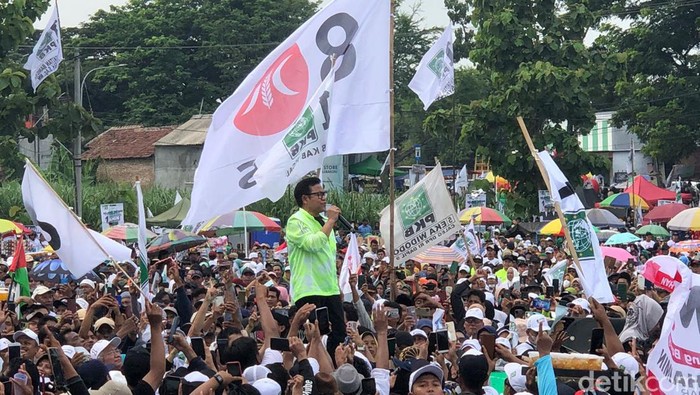 Cak Imin kampanye akbar di Tegal (Kurniawan Fadilah/detikcom)