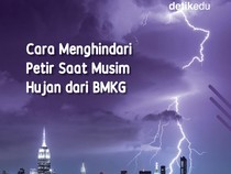 Infografis: Cara Menghindari Petir Saat Musim Hujan dari BMKG