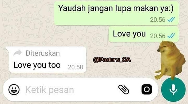 Chat Gebetan Kocak
