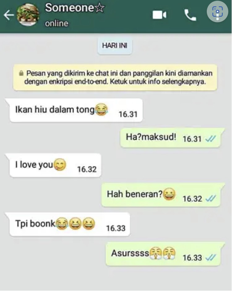 Chat Gebetan Kocak Chat Gebetan Kocak