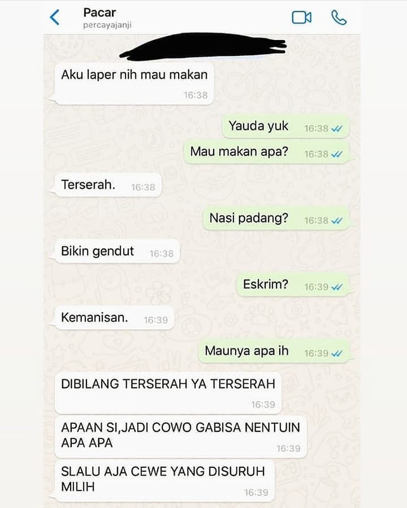 Chat Gebetan Kocak