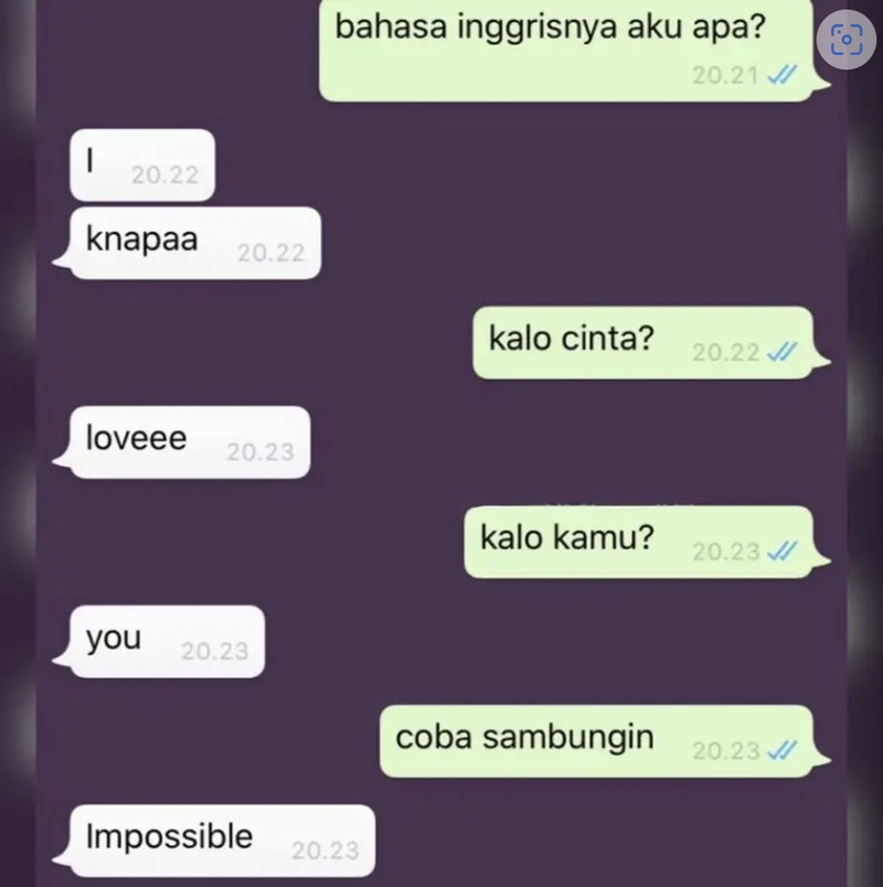 Chat Gebetan Kocak