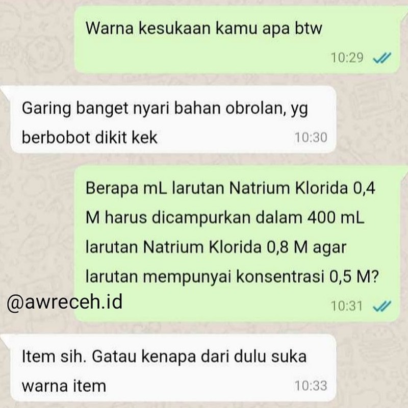 Chat Gebetan Kocak