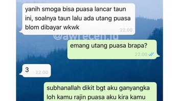 Lah, itu puasanya cuma seminggu dong? Foto: Instagram/awreceh.id